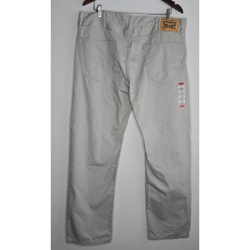 Levi's 505 Mens Jeans Size 38x30 White‎ Gray